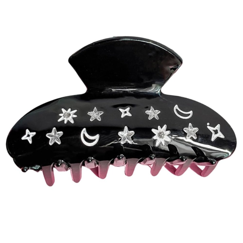 Star Moon Hair Claw Clip Glittering Claw Clips Hair Banana Barrettes NonSlip Girl Hair Clip Ponytail Clamp for Women