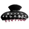 Star Moon Hair Claw Clip Glittering Claw Clips Hair Banana Barrettes NonSlip Girl Hair Clip Ponytail Clamp for Women view 1