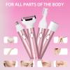 Wet & Dry Electric Razor for Women Body Razors 4-in-1 Facial Hair Remover Electric Shaver and Facial Hair Remover Painless Ladies Body Razors for Nose Face Body Leg Bikini Arm Hair view 3