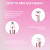 Wet & Dry Electric Razor for Women Body Razors 4-in-1 Facial Hair Remover Electric Shaver and Facial Hair Remover Painless Ladies Body Razors for Nose Face Body Leg Bikini Arm Hair view 4