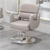 Barber Chair with Pu Leather, Hydraulic Pump 360 Swivel Salon Chair with Adjustable Height, Heavy Duty Ergonomic Chair Easy to Assemble, Hair Styling Beauty Equipment(Silver,Beige) view 1