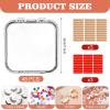 Aemygo 48 Sets Press On Nail Storage Box, Clear Artificial Nail Display Case Acrylic Nail Boxes Press On Nail Packaging Box, Adhesive Double Sided Tape Nail Box for Nail Salon view 2