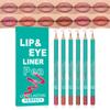 6 Pcs Ultra Silky Lip Liner Lipstick Pencils Set for Shaping & Sculpting Lips, Creamy Matte Velvet Pigmented Crayon (6Pcs-Matte Creamy Smoothly-A, Pack of 1) view 1