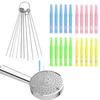 20 Pcs Shower Head Cleaning Brushes with 10 Pcs Picks, Multiszie Shower Head Cleaner Remover Tool Kit for Unclogging Unclogger Mini Small Hole Tiny Nozzle Pore Gaps view 1