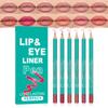 6 Pcs Ultra Silky Lip Liner Lipstick Pencils Set for Shaping & Sculpting Lips, Creamy Matte Velvet Pigmented Crayon (6Pcs-Matte Creamy Smoothly-B, Pack of 1) view 1