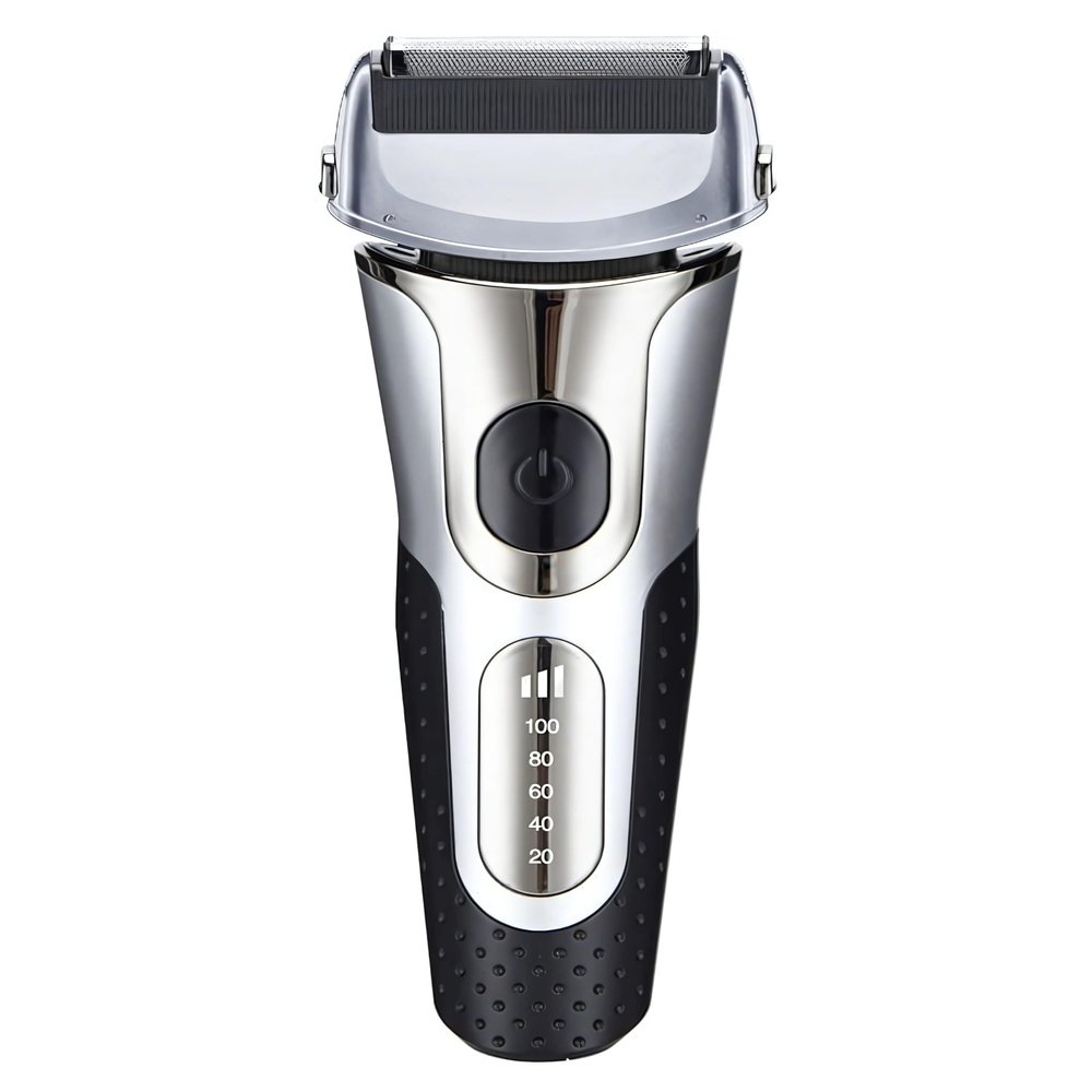 LUSTRA FASHION Electric Razor for Men, Rechargeable Wet/Dry Foil Shaver, Led Display Ipx6 Waterproof Men's Electric Shaver with Pop-Up Trimmer (Space Like Gray)