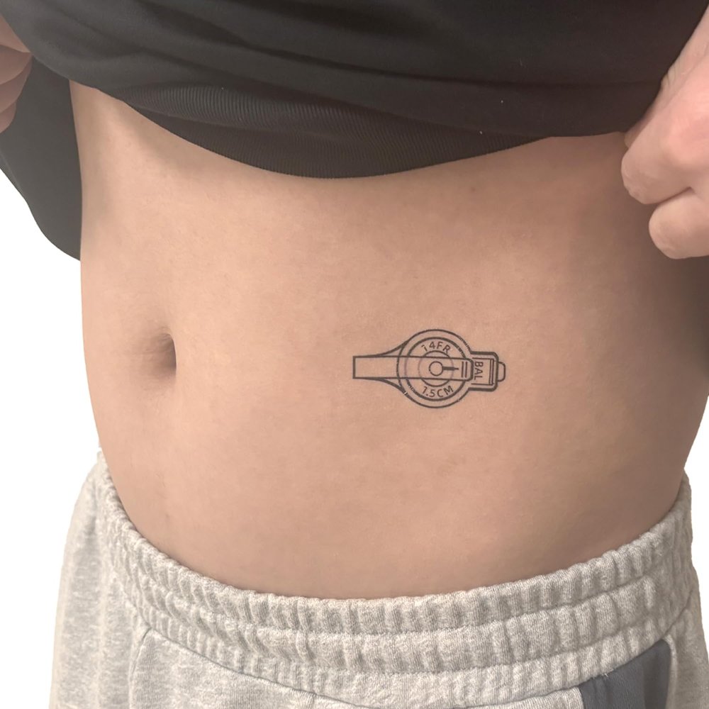 10 Pack Oversized G Tube Button Tattoo for Tube-fed Feeding Tube J Tube G Tube Temporary Tattoo