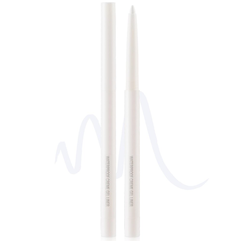 CoteMara Eyeliner Pencil Quick-Drying Eye Liner Pencils Long-Lasting Multi-Use Water-proof colored eyeliners Pigmented Eye Liner Pen (White)