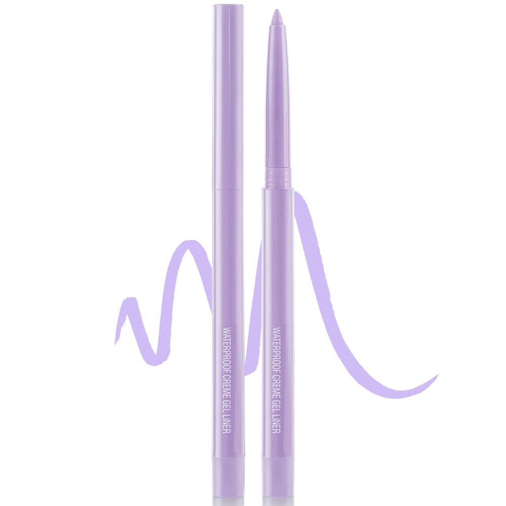 CoteMara Eyeliner Pencil Quick-Drying Eye Liner Pencils Long-Lasting Multi-Use Water-proof colored eyeliners Pigmented Eye Liner Pen (Light Purple)