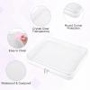 4 Pack Clear Hard Shell Zipper Case, 47.5" Plastic Clear Storage Zipper Case, Transparent Waterproof Hard Pouches for Makeup Cosmetic Snacks Building Blocks Puzzles Doll Storage Cases, Multicolor,S view 4