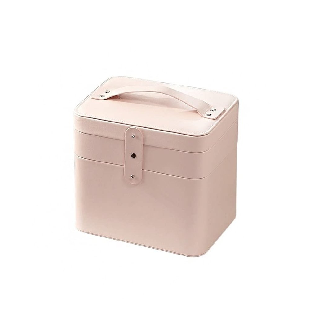 5sssallefaa Make Up Bag Nordic Large-Capacity Cosmetic Storage Box Ladies Travel Wash Bag Portable Portable Skin Care Product Storage Bag Perfume Organizer(B) ()
