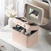 5sssallefaa Make Up Bag Nordic Large-Capacity Cosmetic Storage Box Ladies Travel Wash Bag Portable Portable Skin Care Product Storage Bag Perfume Organizer(B) () view 3