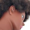 100% Human Hair Mannequin Head for Braiding Practice - Kinky Curly Afro Textured Manikin for Cosmetology, Bleaching & Dyeing view 3