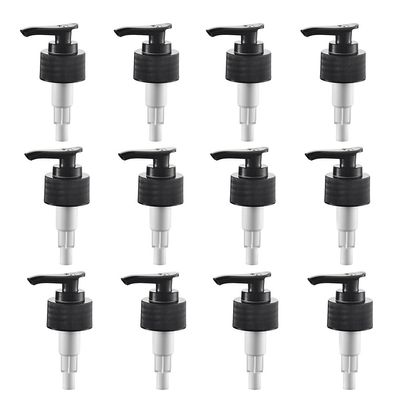 12 Pcs Black Plastic Soap Dispenser Pump Replacement Lotion Pump Heads for 24/410 Threaded Neck Bottles Compatible with Soap Lotion Shampoo Liquid Hand Wash Dispensers