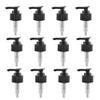 12 Pcs Black Plastic Soap Dispenser Pump Replacement Lotion Pump Heads for 24/410 Threaded Neck Bottles Compatible with Soap Lotion Shampoo Liquid Hand Wash Dispensers view 1