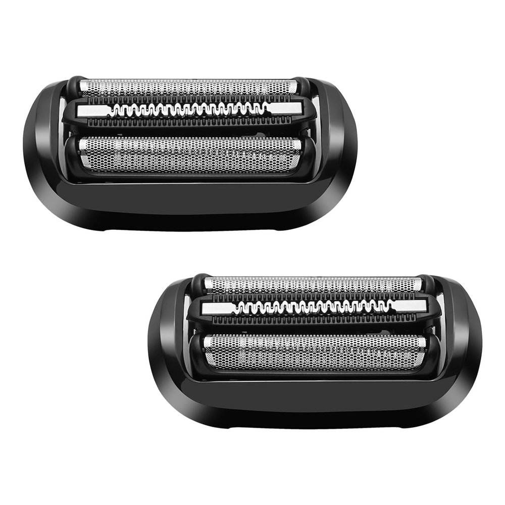 2 Pack Series5/Series6 53B Replacement Head Compatible with Braun Electric Razor S5/S6 53B, Shaver Foil Compatible with 5020cs, 5018s, 5035s, 5049cs, 5050cs, 6020s, 6040cs, 6075cc, etc.