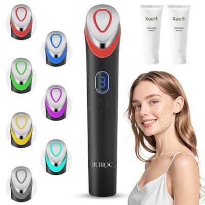 7-in-1 Face Massager Tool with 7 Light,Therapy for Face,Neck,Body,Wrinkle Reduction Device with Enhanced Absorption