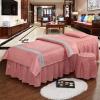 GRIPITHPY 4pcs Beauty Salon Bedding,Massage Spa Cover Sets,Solid Color Soft Microfiber Bed Sheet Set,Massage Bed Cover with Quilt Pillow Case and Chair Cover(23.62 * 68.9in, R) view 1