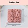 6Pcs 2 in 1 Washcloth Loofah Combo, Bath Loofah Sponge with Drawstring, Holds Bar Soap Lofas for Shower Pouf, Loofahs for Women, Exfoliation Mesh Shower Puffs for Body Wash Cleansing & Smooth Skin view 2