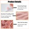 6Pcs 2 in 1 Washcloth Loofah Combo, Bath Loofah Sponge with Drawstring, Holds Bar Soap Lofas for Shower Pouf, Loofahs for Women, Exfoliation Mesh Shower Puffs for Body Wash Cleansing & Smooth Skin view 3