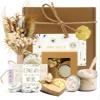 JMHACHY Spa Gifts for Women - Mothers Day Gifts for Mom, Self Care Kit, Birthday Anniversary Care Package Ideas for Wife Girlfriend Her from Daughter Husband Friend, 8PCS Items with Natural Themed view 1