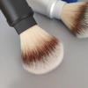 Dscosmetic A2S Synthetic Shaving Brush with Metal Handle - Travel-Friendly Mens Grooming Kit, 4 Color Options (Silver/Black/blue/grey), Compact & Durable for Camping, Business Trips (black) view 4