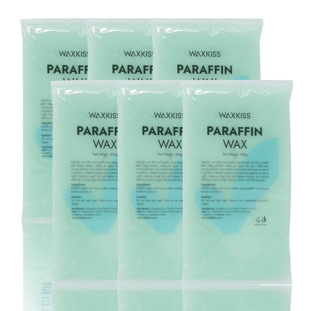 Paraffin Wax Refills for Hands and Feet 6 packs Paraffin Blocks for Professional Paraffin Wax Bath Machine Hydration