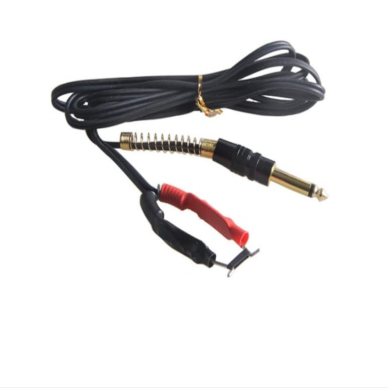 1.8M Tattoo Machine Clip Cord Audio Interface Copper Wire Hook Line Tattoo
