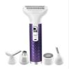Electric Razor for Women, 5 in 1 Electric Shaver for Women, Portable Rechargeable Hair Trimmer Wet and Dry Cordless Shaver Hair Remover for Face, Legs, and Bikini (Purple) view 1