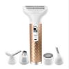 Electric Razor for Women, 5 in 1 Electric Shaver for Women, Portable Rechargeable Hair Trimmer Wet and Dry Cordless Shaver Hair Remover for Face, Legs, and Bikini (Yellow) view 1
