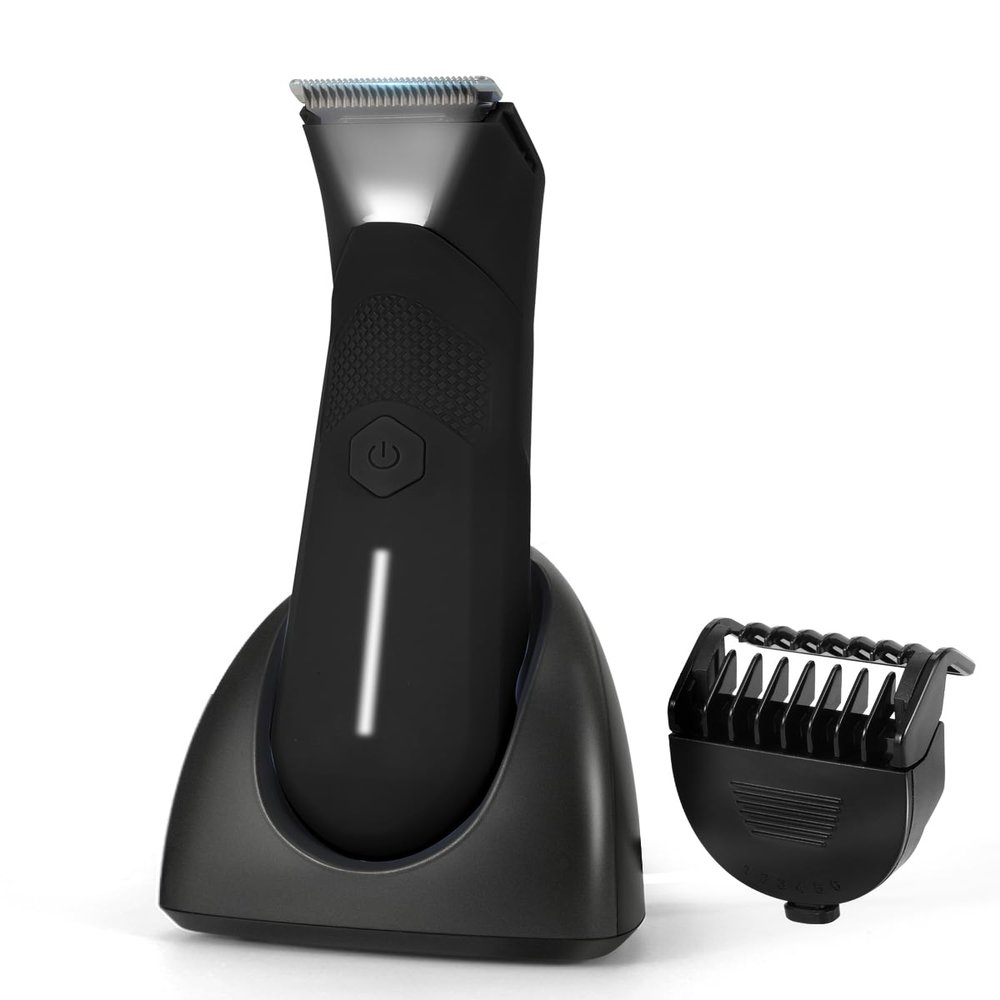 Manscaper for Men, Groin Trimmer for Men and Women, Body Hair Trimmer and Ball Trimmer with Light, Pubic Hair Shaver, Manscape Kit, 7 Precisions, Waterproof Wet / Dry Grooming, 240 Minutes Shaving