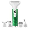 Electric Razor for Women, 5 in 1 Electric Shaver for Women, Portable Rechargeable Hair Trimmer Wet and Dry Cordless Shaver Hair Remover for Face, Legs, and Bikini (Green) view 1
