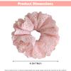 JazSwirl Oversized Scrunchies for Women, Extra Large Scrunchies for Women, Jumbo Hair Ties Scrunchies for Thick Hair, Giant Hair Scrunchies, Big Hair Scrunchies, XL XXL Scrunchie (Pink) view 2