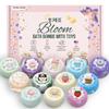 EvolutionUSA 12pc Bloom Bath Bombs with Toys, Adorable Girl Bath Bomb Set, Bubbly Kids Bathbombs, Fizzy Bath Ball, Kids Bath Bombs for Girls, Childrens Bath Bomb Set Christmas, Stocking Stuffer view 1