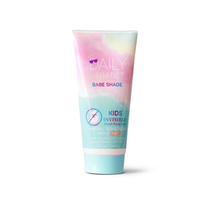 Daily Shade Babe Shade Kid's Tinted Mineral Sunscreen for Face & Body with SPF 30 - Non-Nano Zinc, Reef Safe, Travel Size, Water Resistant & Hypoallergenic Skin Care for All Types of Skin Tone - 90ml