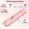 2-in-1 Women's Body Shaver Ceramic Blades Hypoallergenic Trimmer Waterproof Bikini Underarm Leg Hair Remover(Pink) view 3