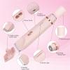 2-in-1 Women's Body Shaver Ceramic Blades Hypoallergenic Trimmer Waterproof Bikini Underarm Leg Hair Remover(Pink) view 4
