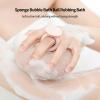 2-in-1 Sunflower Shower Sponge with Suction Cup | Exfoliating Bath Sponge for Soft Skin | Hypoallergenic & Eco-Friendly Body Scrubber for Spa-Like Luxury (Light Cyan) view 4