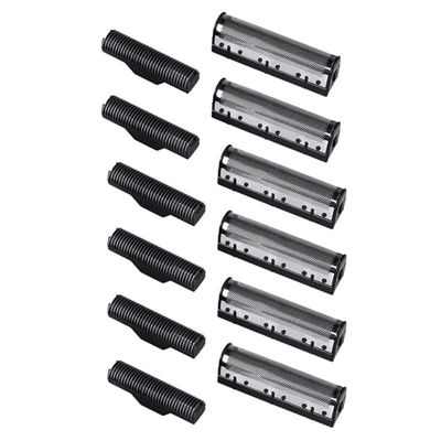 3Set Clipper Foil Blade Fit for Kemei Km-1102 Clipper Electric Shaver Parts Net Silver