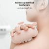 2-in-1 Sunflower Shower Sponge with Suction Cup | Exfoliating Bath Sponge for Soft Skin | Hypoallergenic & Eco-Friendly Body Scrubber for Spa-Like Luxury (Meat Pink) view 2