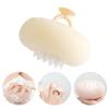 2-in-1 Sunflower Shower Sponge with Suction Cup | Exfoliating Bath Sponge for Soft Skin | Hypoallergenic & Eco-Friendly Body Scrubber for Spa-Like Luxury (Off White) view 1