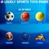 Bath Bombs for Boys with Toys Inside W/Flash Cards - Sports Bath Bombs for Kids - Gift Set of 18 Scented Organic Handmade - 2.5 oz with Natural Essential Oils - 18 Pack view 4