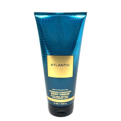 Bath and Body Ultimate Hydration Body Cream For Men's With Shea butter 8 FL OZ (8 FL OZ, Atlantic)