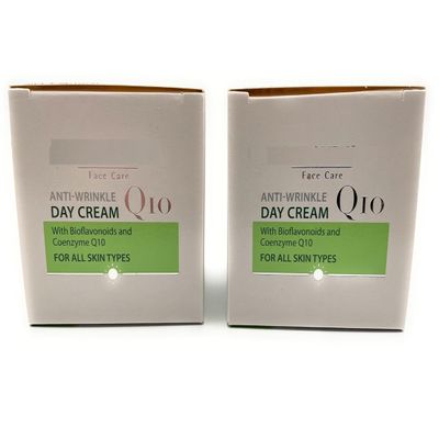 Anti-Wrinkle Q10 Day Face Cream Moisturizer with Bioflavonoid and Coenzyme Q10 1.7oz/48g, Lacura (Pack of 2)