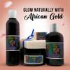 BCH Organic African Gold Spa Kit  4-in-1 All Natural Body Care Set with Body Wash, Scrub, Moisturizer & Soap | Hydrating Skincare Gift Set for Women & Men (Soft & Glowing Skin, 5 Scents) view 4