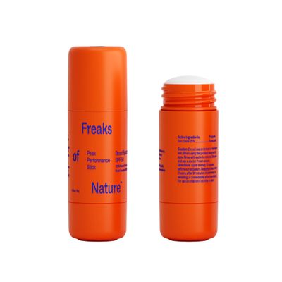 Freaks of Nature Peak Performance Sun Stick SPF 50 | 100% Mineral Sunscreen | Lightweight, 40-Min Water-Resistant | Plant-Based, Eco-Friendly, Reef-Safe, Cruelty-Free | All Skin Types | 0.70 oz