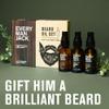 Every Man Jack Beard Oil Gift Set for Men  Full Size 3-pack - Sandalwood, Vanilla + Cedar & Aged Bourbon Scents  Softens Beard + Adds Shine - Naturally Derived w/Shea Butter  1 fl oz (3 Pack) view 2