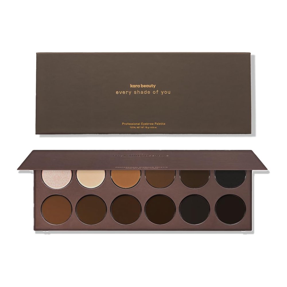 KARA BEAUTY Eyebrow Kit - Brow Makeup Kit with Powders, Pomades & Highlighters  Blendable, Long-Wear Eyebrow Powder Set for Natural or Sculpted Brows - Perfect for Makeup Artist, Beginner-Friendly
