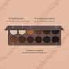 KARA BEAUTY Eyebrow Kit - Brow Makeup Kit with Powders, Pomades & Highlighters  Blendable, Long-Wear Eyebrow Powder Set for Natural or Sculpted Brows - Perfect for Makeup Artist, Beginner-Friendly view 3