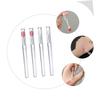 SOESFOUFU 4pcs Silicone Lip Brush Holder Lid Cover Makeup Applicators for Lipstick Travel-sized view 3